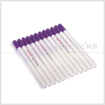 China Kearing Air Erasable Marker Violet color Dual Tips with Eraser for Short Time Marking on Fabric for sale