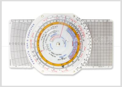 China Plotador plástico do computador de voo E6B da navegação do multi uso com a brochura para o estudante piloto CRP-5 à venda