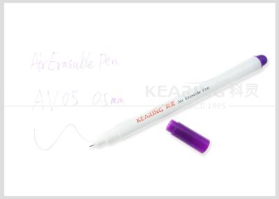 China 0.5 MM Nib Size Metal Tip Air Erasable Markers Violet Color Temporary Marking on Sewn Fabric for sale