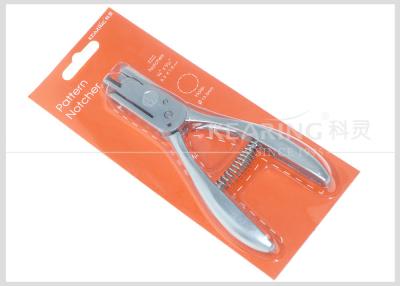 China Metal Multi Use leather stitching tools Pattern Notcher 50N ' O ' & 1/4'' * 1/16'' Hole for sale