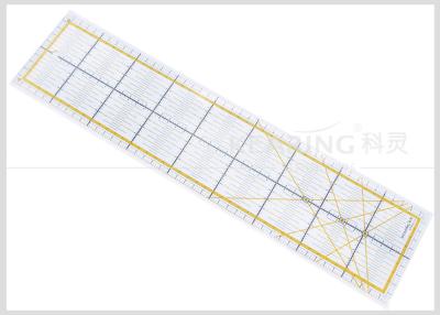 China Kearing Acrylic Transparent Quilting Sew Easy Cutter Ruler For Patchwork 45 * 10 CM for sale