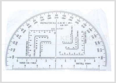 Китай Пластиковый военный студент Р.А. Кмп-1 Солдата транспортира карты 6 дюймов для направлять карты продается