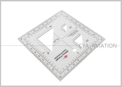 China Square  Scale Protractor Military Template 12.7cmx12.7cm sandwich line printing for militry MP-2 for sale