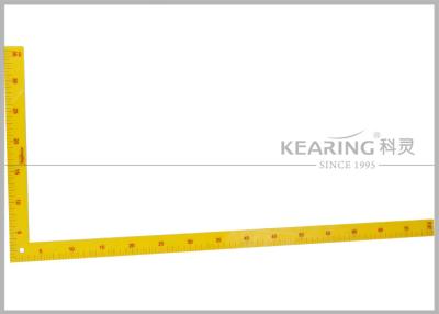 China 75CM and 35CM  Kearing  L Square  Ruler Yellow Plastic Garment Design Ruler 5875 for sale