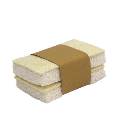 China All Natural Made in China Top Quality Kitchen Loofah Cellulosesponge Cleaning Pad for sale