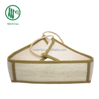 China Custom Natural Exfoliation Deep Wash Loofah Strip All Natural Body Back Scrub for sale