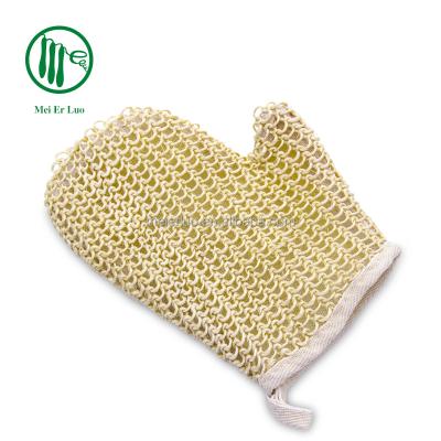 China EXFOLIATE Professional Manufacture Eco Friendly Sisal Bath Body Exfoliating Glove for sale