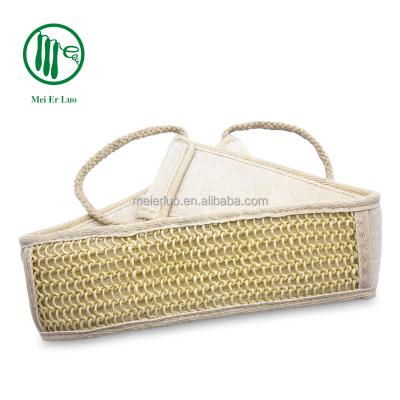 China EXFOLIATING factory supply natural sisal fiber back scrub sponge bath belt for sale