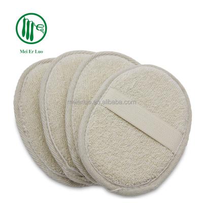 China EXFOLIATE hotel amenities good quality natual eco bath sponge linen shower for sale