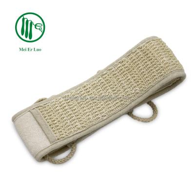 China EXFOLIATE Eco Friendly Natural Jute Customized Exfoliating Body Scrubber Jute Back Bath Belt for sale