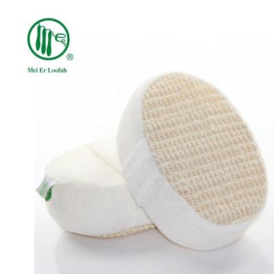 China EXFOLIATING 100% Jute Body Scrubber Natural Soft Natural Cotton Hemp Natural Body Sponge Scrub for sale