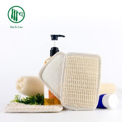 China EXFOLIATING 100% Biodegradable Eco Friendly Natural Jute Fiber Skin Body Shower Bath Scrubber Scrub Exfoliating Bath Towel for sale