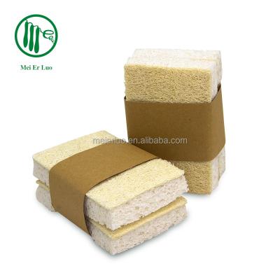 China All Natural Wholesale Biodegradable Loofah Cellulose Sponge Cleaning Cloths for sale