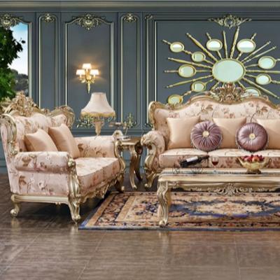 China Modern High End Wooden European Design Sofa Living Room Furniture Modern Wood Style Hotel Villa for sale