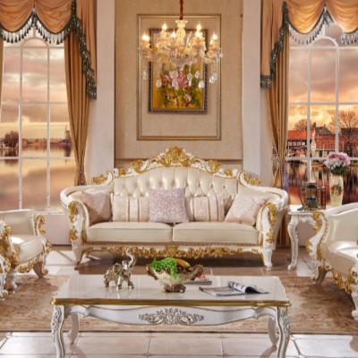 China Royal Furniture Leather Sofa Set Modern Moroccan Living Room Furniture for sale