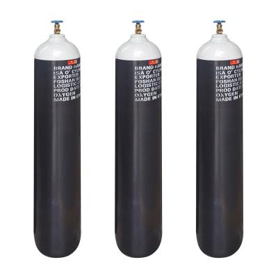 China CO2 Safety Medical Oxygen Argon Nitrogen Oxygen Gas Cylinders 40L 50L 47L 20L for sale