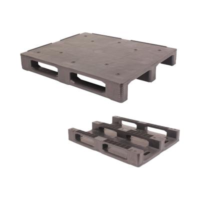 Китай Single Faced Pallet For Sale Heavy Duty Cheap HDPE Standard Size Plastic Euro Recycled 4 Way Entry Pallet 1000x1000 / PP Smooth Plastic HDPE продается