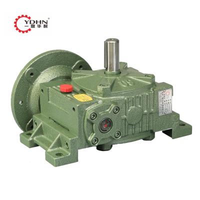 China Hotels WPDO series reducer copper turbine wp iron case gearbox horizontal single worm gear speed reducer for sale