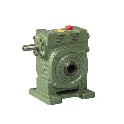 China Hotels 10-60ratio sewing machine slewing worm cast gear wpwks rotary reducer box drive box for construction works for sale