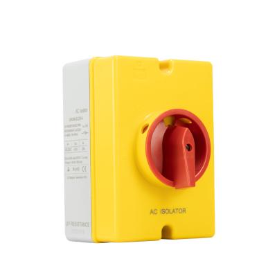 China Function 32A Isolation Waterproof Three Phase AC Load Isolator Switch Disconnector Waterproof Outdoor To Build EL32R-4 for sale