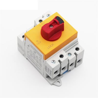 China Waterproof PV Solar System PV Isolator Disconnect Switch 1000v 4 Pole 32a DC Disconnect Switch for sale