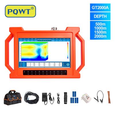 China PQWT-GT2000A Subterrâneo Poço de Água Profunda Perfuração 2000m Análise automática de mapa 3D Detector de águas subterrâneas de detecção rápida à venda