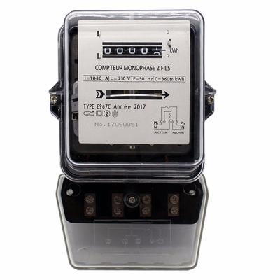 China Long Life DD986 220V Traditional Type Single Phase Electricity Meter Two Wire for sale