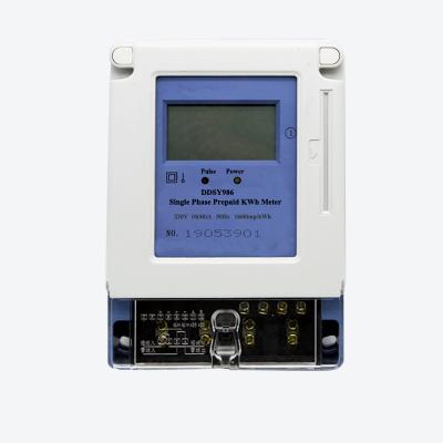 China Long-using-life Single-phase Digital Two-wire Active Electricity Smart Digital LED Only 50HZ/60HZ 0-999999 KWH Electronic Meter for sale