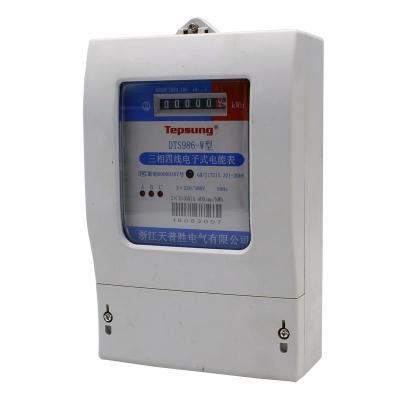 China High Accuracy Hot Selling Brand Tepsung Three Phase Electronic KWH Meter for sale