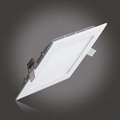 China Bathroom Square LED Recessed Ceiling Light Fixtures 12W 850LM 6000k for sale