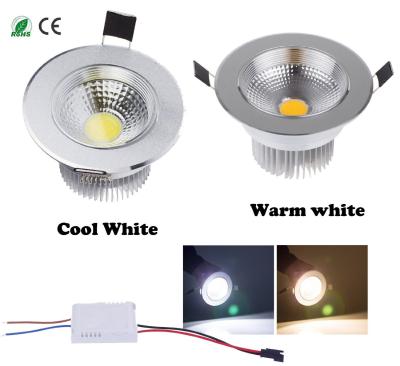 China 7 Watts COB LED Ceiling Downlight , Warm / Cool White LED Ceiling Spotlights for sale