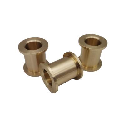 China Customized Aluminum Bushing Flange Bush Beryllium Brass Copper CNC Turning Milling for sale