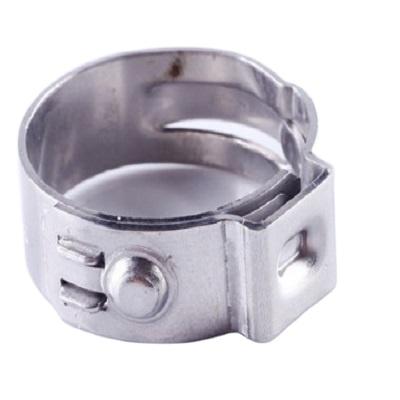 China Cropping Pipe Clamp Stainless Steel Ear Clamp For Locking Pipes for sale