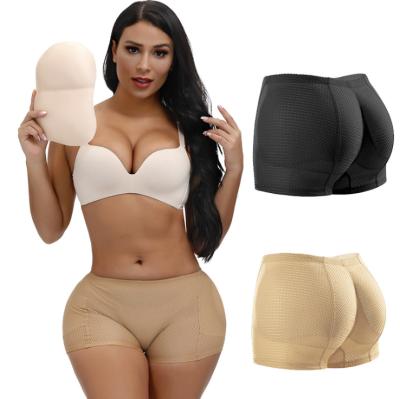 China Antibacterial Women's Butt Lifter Tummy Control Waist Low Padded Lady Short Mesh Leggings Shaper Butt Enhancer Shapewear for sale