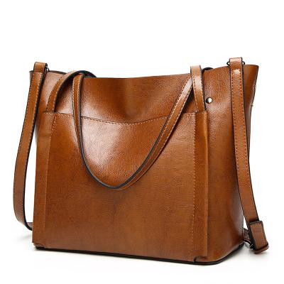 China Eco-Friendly Lady Handbag Designer Woman Tote Bag Custom Leather Large Bags for sale