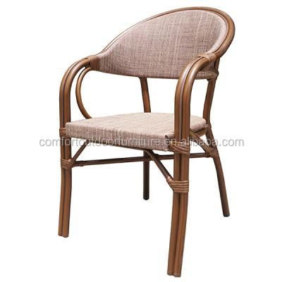 China Outdoor Garden Chair Furniture Chair With Teslin Fabric Seat for sale