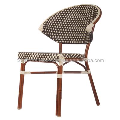 China Restaurant Chair Commercial Grade French Style Rattan High Back Chair for sale