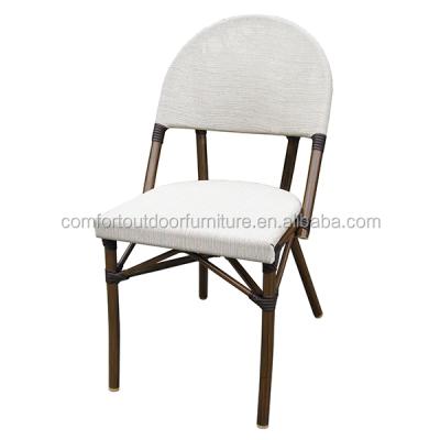 China Modern Outdoor Polyester Mesh Fabric Chair Cafe Chair for sale