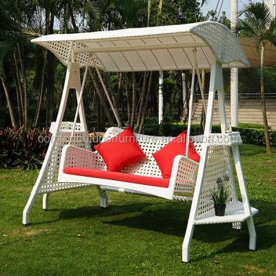 China Modern Patio Synthetic Rattan Swing with Two Seats for sale