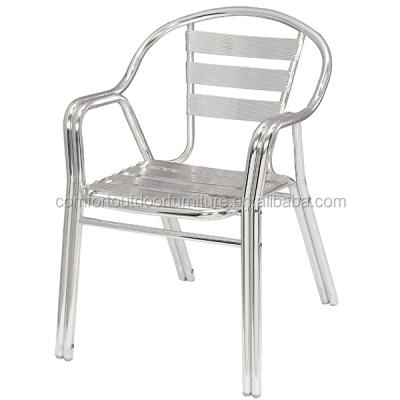 China Garden Chair Stackable Aluminum Chair With Double Tubes for sale