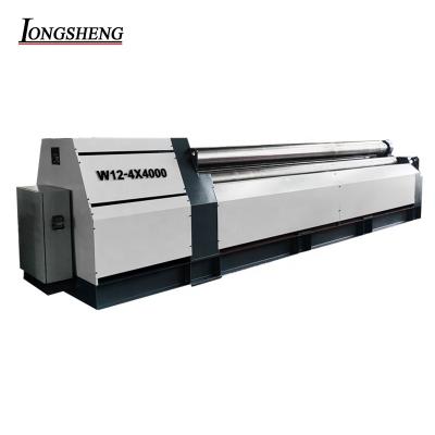 China high productivity cnc four-roller hydraulic sheet metal plate pre-bending rolling bender bending machine for sale