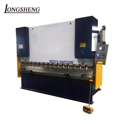 China Cheap price 4 axis servo controlled cnc hydraulic press brake WC67K WC67Y 250T3200 for sale for sale