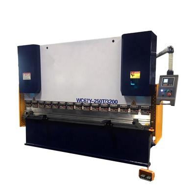 China Hydraulic Press Brake WC67Y-250T/2500 Sheet Metal Press Brake for sale