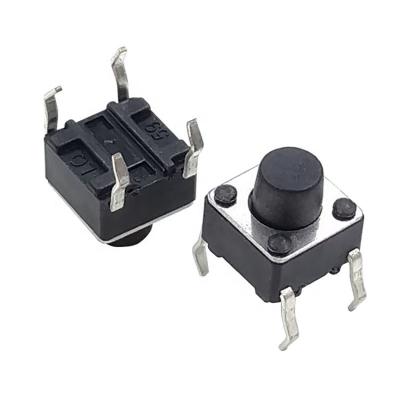 China Wintai-Tech TS-6060HD PA66/Brass/Stainless Tactile Switch 6x6 Tact Switch 4 Pin PCB Mount Steel Switch for sale