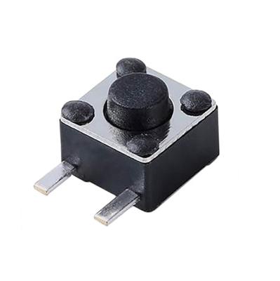 China Wintai-Tech 4.5x4.5mm PA66/Brass/Stainless 4.5x4.5mm Steel Tactile Side Right Angle Switch 3pin Switch PCB Push Button Switch for sale