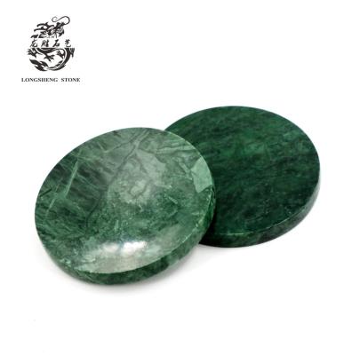 China Viable natural green marble coster for coffee or tea cupmats beverage protection for sale