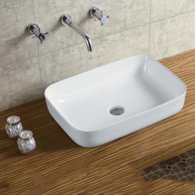 China Single Basin Bathroom Sink Above Mount Artistic Counter Basin for sale