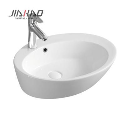 China Hot Selling Cheap Ceramic Sanitary Ware Rectangular Ware Basin 1058A Basin Ceramic Sanitary Basin for sale