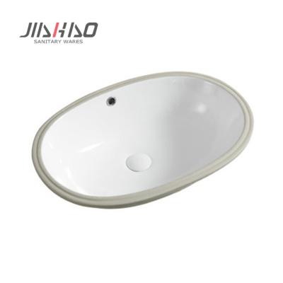 China Chinese Manufacturers 906A Simple Single Hole Oval Shape Under Mounting Counter Basin for sale