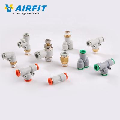 China Black Plastic Building Material Stores Airfit Parts OEM&ODM One Touch Air Duct Fittings for sale